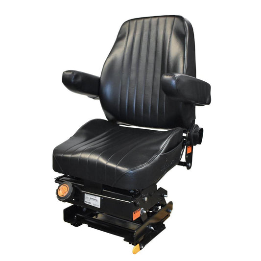 Mariner Suspension Seat - Severe Duty - Dual Arms, Black Vinyl