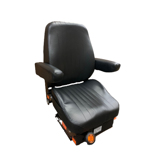 Mariner Suspension Seat - Severe Duty - Dual Arms, Black Vinyl