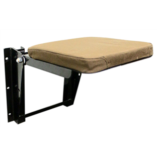 Wall Mounted Jump Seat in Brown Cordura Cloth